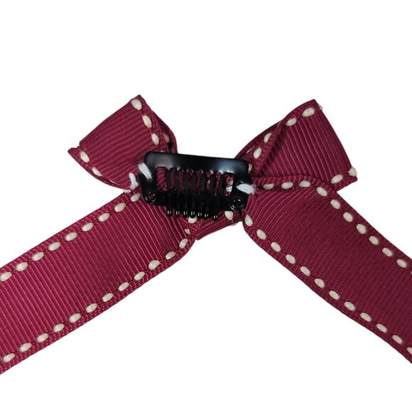 18" Dolls Hair Accessories Red Ribbon Comb Pink Floral Headbands 3 PCS AG OG - Picture 6 of 6